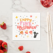 Roze Halloween Servet (Insitu)