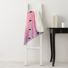 Roze Halloween Sherpa Deken van Dichteres Adiela A