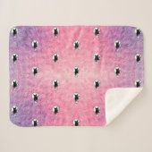 Roze Halloween Sherpa Deken van Dichteres Adiela A (Voorkant (horizontaal))