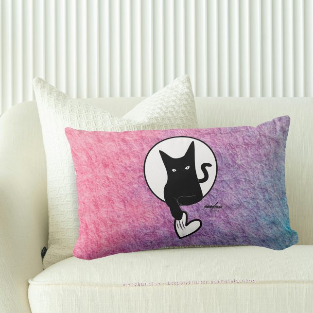 Roze Halloween Sierkussen van Dichteres Adiela Ako Kussen (Love Cat Throw Pillow by Poet Adiela Akoo. LOVE it? BUY it! Browse my store for more great buys now!)