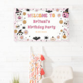 Roze Halloween Spandoek (Insitu)