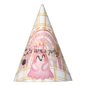 Roze halloween spin en regenboog verjaardag feesthoedjes (Voorkant)