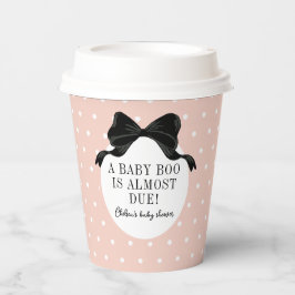 Roze Halloween Theme Baby Boo Shower Papieren Bekers