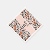 Roze Halloween Trick or treat aangepaste familiena Servet (Hoek)