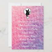 Roze Halloween Uitnodiging door Dichteres Adiela A (Achterkant)