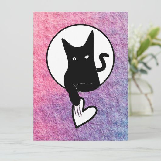 Roze Halloween Uitnodiging door Dichteres Adiela A (Staand voorkant)