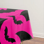 roze halloween vampier vleermuizen gotisch tafelkleed (Voorbeeld)
