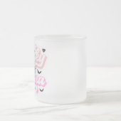 Roze Halloween vibes voor moeders die doden Matglas Koffiemok (Center)