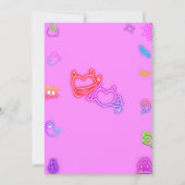 Roze Halloween Volwassen Cocktail Party Uitnodigin Kaart (Achterkant)