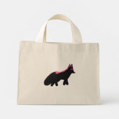 Roze Halloween-vos kostuum Mini Tote Bag (Achterkant)