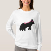 Roze Halloween vossenkostuum T-shirt (Voorkant)