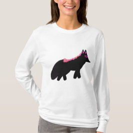 Roze Halloween vossenkostuum T-shirt