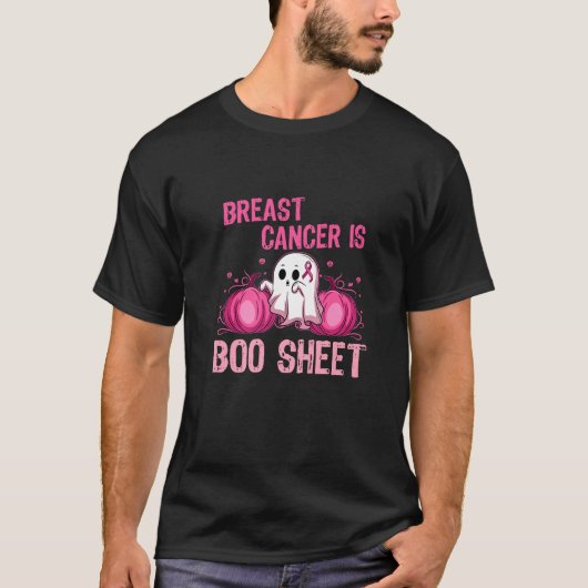 Roze Halloween Vrouw Vrouwen Roze Borstkanker Lijs T-shirt (Voorkant)