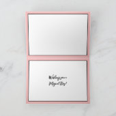 Roze Halloween Whimsical Pumpkins en Boo Kaart (Binnen)