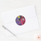 Roze Halloween Witch Sticker (Envelop)