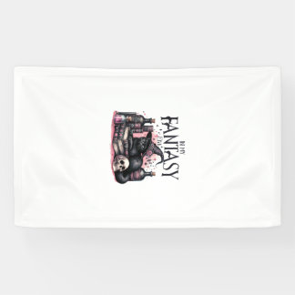 Roze Halloween Zwarte Kat Spreuk Boeken Toverdrank Spandoek