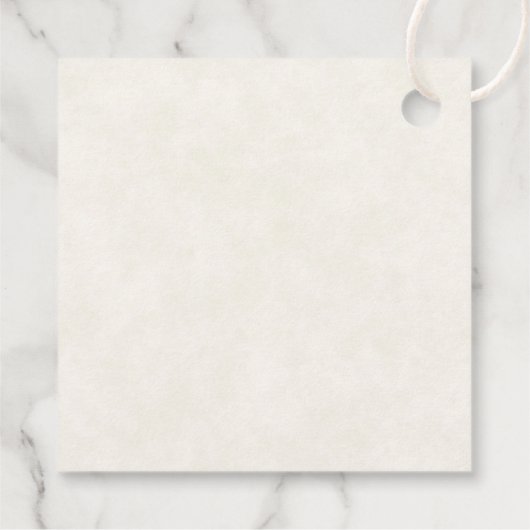 Roze Halve Maan met  Bloemen Bedankt Bedankjes Labels (Achterkant)