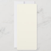 Roze halve maan met bloemen kaart (Achterkant)