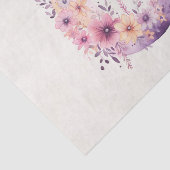 Roze halve maan met  bloemen tissuepapier (Detail)