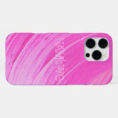 Roze  HAMbWG Cell Hoesje iPhone Case iPhone 16 Pro Max Hoesje (Achterkant horizontaal)