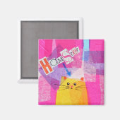 Roze Hamster Magneet (Voorkant / Achterkant)