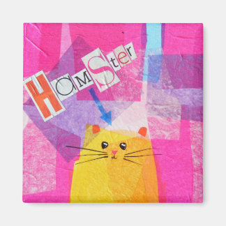 Roze Hamster Magneet
