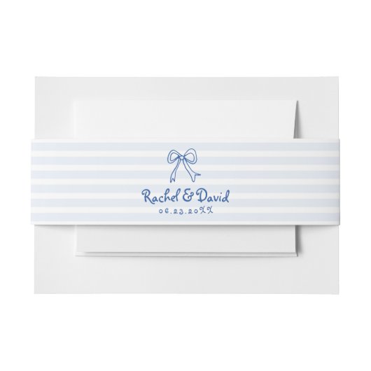 Roze hand getrokken boog en strepen krabbelen brui uitnodigingen wikkel (Voorkant Voorbeeld)