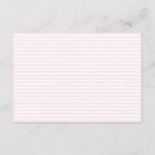 Roze Hand getrokken krabbel strepen bruiloft Informatiekaartje (Achterkant)