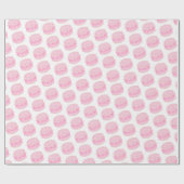 Roze Hand Getrokken Verjaardagstaart Bewerkbaar Ja Cadeaupapier (Vlak)