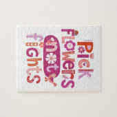 Roze Hand Lettered Positieve Quote Legpuzzel (Horizontaal)