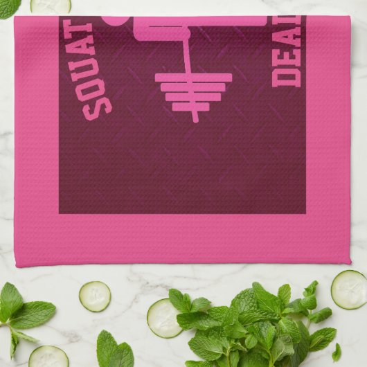 Roze handdoek, gym Towel, voor dames Theedoek (Gevouwen)