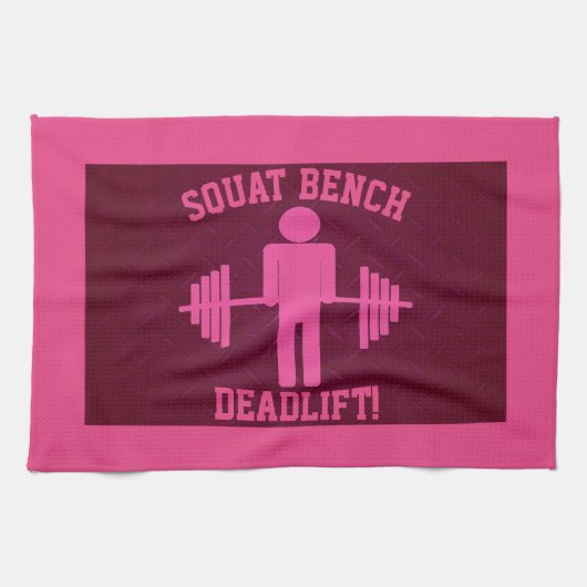 Roze handdoek, gym Towel, voor dames Theedoek (Horizontaal)