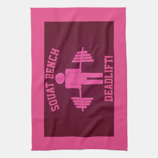 Roze handdoek, gym Towel, voor dames Theedoek (Verticaal)