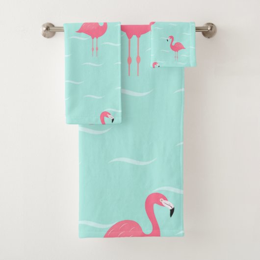 Roze handdoeken van flamingo (Insitu)
