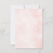 roze handdoeken van het blote Geometrische huweli Bedankkaart (Achterkant)