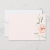  roze handdoeken van het blote Geometrische huweli RSVP Kaartje (Achterkant)