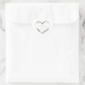 Roze handgemaakt met Love Quote Floral Heart Hart Sticker (Tas)