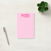 Roze handgeschreven notities typografie post-it® notes (Kantoor)