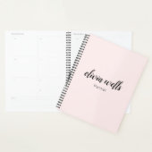 Roze handgeschreven script kantelen planner (Display)