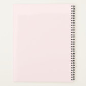 Roze handgeschreven script kantelen planner (Achterkant)