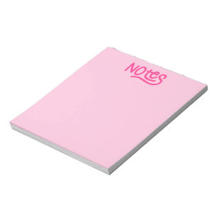 Roze Handgeschreven Typografie Notitieblok