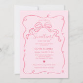 Roze handgetekende kleine lieverd onderweg kaart (Voorkant)