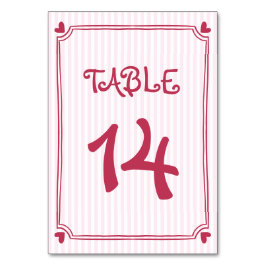 Roze handgetekende krabbel doodle, strepen bruilof kaart