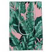 Roze handpalm afdrukken medium cadeauzakje (Achterkant)