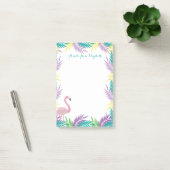 Roze handpalmbladeren post-it® notes (Kantoor)