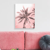 Roze handpalmen Canvas Afdrukken (Insitu (Woonkamer))