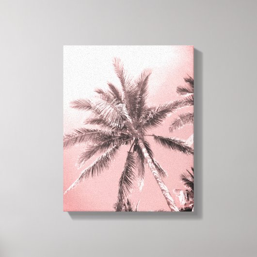 Roze handpalmen Canvas Afdrukken (Voorkant)