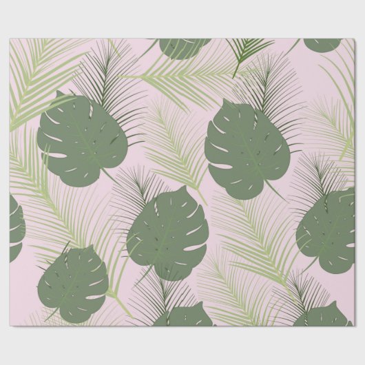 Roze handpalmpapier cadeaupapier (Zoom)