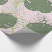 Roze handpalmpapier cadeaupapier (Hoek)