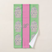 Roze handschildpaddenstoelen van de Chinoiserie Gi Bad Handdoek (Handdoek)